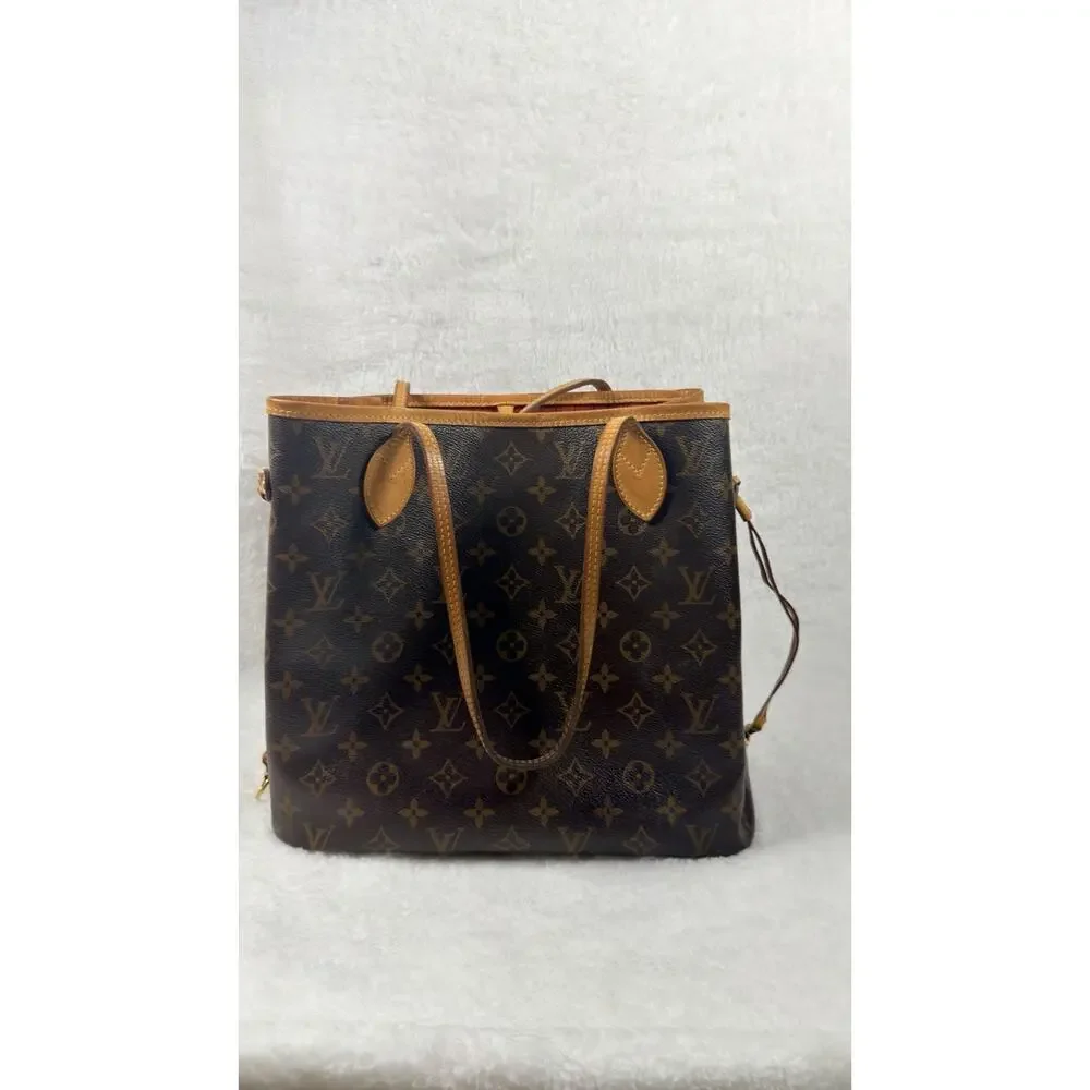 Louis Vuitton Neverfull Monogram Tote MM Brown Canvas